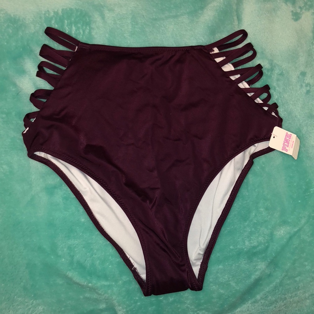 VS Pink high waisted bikini bottoms